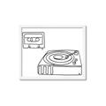 Picture of Turntable _GroupedProduct_Rectangle_Landscape_Framed_Matted_