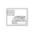 Picture of Turntable _GroupedProduct_Rectangle_Landscape_Framed_Matted_