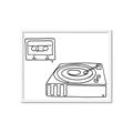 Picture of Turntable _GroupedProduct_Rectangle_Landscape_Framed_Matted_