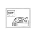 Picture of Turntable _GroupedProduct_Rectangle_Landscape_Framed_Matted_