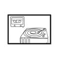 Picture of Turntable _GroupedProduct_Rectangle_Landscape_Framed_Matted_
