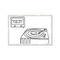 Picture of Turntable _GroupedProduct_Rectangle_Landscape_Framed_Matted_