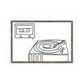Picture of Turntable _GroupedProduct_Rectangle_Landscape_Framed_Matted_