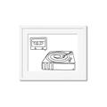 Picture of Turntable _GroupedProduct_Rectangle_Landscape_Framed_Matted_