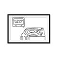 Picture of Turntable _GroupedProduct_Rectangle_Landscape_Framed_Matted_