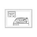 Picture of Turntable _GroupedProduct_Rectangle_Landscape_Framed_Matted_