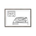 Picture of Turntable _GroupedProduct_Rectangle_Landscape_Framed_Matted_