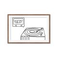 Picture of Turntable _GroupedProduct_Rectangle_Landscape_Framed_Matted_
