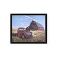 Picture of Red Wooden Barn _GroupedProduct_Rectangle_Landscape_Framed_Matted_