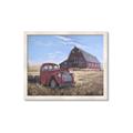 Picture of Red Wooden Barn _GroupedProduct_Rectangle_Landscape_Framed_Matted_
