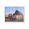 Picture of Red Wooden Barn _GroupedProduct_Rectangle_Landscape_Framed_Matted_