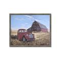 Picture of Red Wooden Barn _GroupedProduct_Rectangle_Landscape_Framed_Matted_