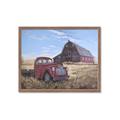 Picture of Red Wooden Barn _GroupedProduct_Rectangle_Landscape_Framed_Matted_