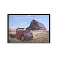 Picture of Red Wooden Barn _GroupedProduct_Rectangle_Landscape_Framed_Matted_