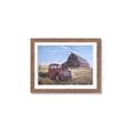 Picture of Red Wooden Barn _GroupedProduct_Rectangle_Landscape_Framed_Matted_