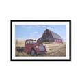Picture of Red Wooden Barn _GroupedProduct_Rectangle_Landscape_Framed_Matted_