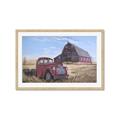 Picture of Red Wooden Barn _GroupedProduct_Rectangle_Landscape_Framed_Matted_