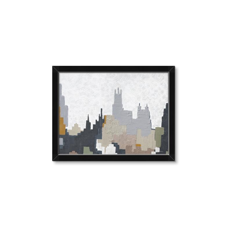 Picture of Gray Building _GroupedProduct_Rectangle_Landscape_Framed_Matted_
