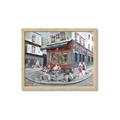 Picture of Centre Ville Café II _GroupedProduct_Rectangle_Landscape_Framed_Matted_