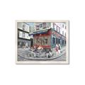 Picture of Centre Ville Café II _GroupedProduct_Rectangle_Landscape_Framed_Matted_