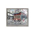 Picture of Centre Ville Café II _GroupedProduct_Rectangle_Landscape_Framed_Matted_