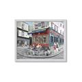 Picture of Centre Ville Café II _GroupedProduct_Rectangle_Landscape_Framed_Matted_