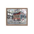 Picture of Centre Ville Café II _GroupedProduct_Rectangle_Landscape_Framed_Matted_