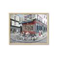 Picture of Centre Ville Café II _GroupedProduct_Rectangle_Landscape_Framed_Matted_
