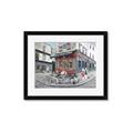 Picture of Centre Ville Café II _GroupedProduct_Rectangle_Landscape_Framed_Matted_