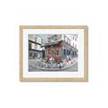 Picture of Centre Ville Café II _GroupedProduct_Rectangle_Landscape_Framed_Matted_