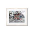 Picture of Centre Ville Café II _GroupedProduct_Rectangle_Landscape_Framed_Matted_