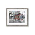 Picture of Centre Ville Café II _GroupedProduct_Rectangle_Landscape_Framed_Matted_