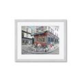 Picture of Centre Ville Café II _GroupedProduct_Rectangle_Landscape_Framed_Matted_