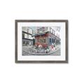 Picture of Centre Ville Café II _GroupedProduct_Rectangle_Landscape_Framed_Matted_