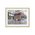 Picture of Centre Ville Café II _GroupedProduct_Rectangle_Landscape_Framed_Matted_