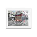 Picture of Centre Ville Café II _GroupedProduct_Rectangle_Landscape_Framed_Matted_