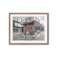 Picture of Centre Ville Café II _GroupedProduct_Rectangle_Landscape_Framed_Matted_