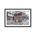 Picture of Centre Ville Café II _GroupedProduct_Rectangle_Landscape_Framed_Matted_