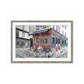 Picture of Centre Ville Café II _GroupedProduct_Rectangle_Landscape_Framed_Matted_