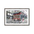 Picture of Centre Ville Café II _GroupedProduct_Rectangle_Landscape_Framed_Matted_