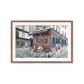 Picture of Centre Ville Café II _GroupedProduct_Rectangle_Landscape_Framed_Matted_