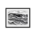 Picture of Seascape Sketch _GroupedProduct_Rectangle_Landscape_Framed_Matted_