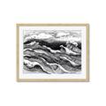 Picture of Seascape Sketch _GroupedProduct_Rectangle_Landscape_Framed_Matted_