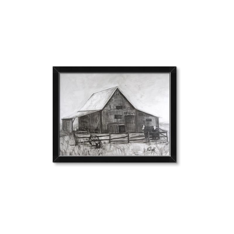 Picture of Gray Wooden Barn _GroupedProduct_Rectangle_Landscape_Framed_Matted_