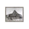 Picture of Gray Wooden Barn _GroupedProduct_Rectangle_Landscape_Framed_Matted_