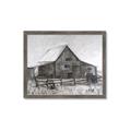 Picture of Gray Wooden Barn _GroupedProduct_Rectangle_Landscape_Framed_Matted_