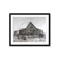 Picture of Gray Wooden Barn _GroupedProduct_Rectangle_Landscape_Framed_Matted_
