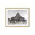 Picture of Gray Wooden Barn _GroupedProduct_Rectangle_Landscape_Framed_Matted_