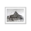 Picture of Gray Wooden Barn _GroupedProduct_Rectangle_Landscape_Framed_Matted_