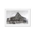 Picture of Gray Wooden Barn _GroupedProduct_Rectangle_Landscape_Framed_Matted_